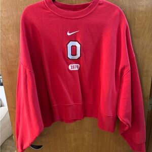Nike Ohio State Buckeyes cropped sweatshirt. Large